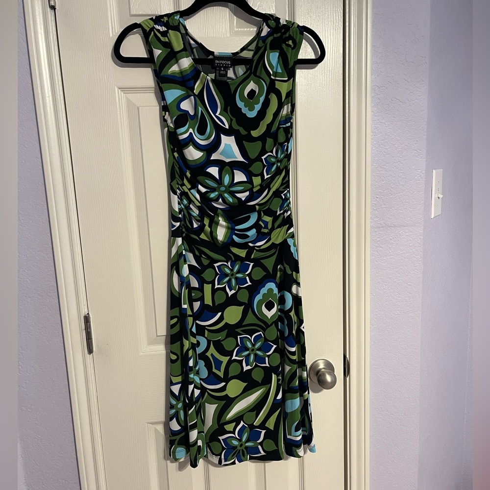 Blue and Green Party dress
